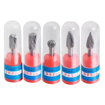 

Rotary Cutter Files Set CNC Engraving CED 10mm 5x Tungsten Carbide Burr 1/4" 6mm Hand Tool Parts Widely Used For Metalwork
