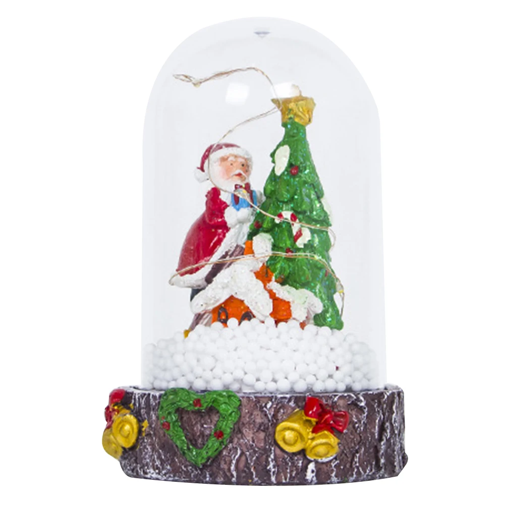 

Clear Lampshade Desk Top Pendant Home Decoration Christmas Light Resin Party Santa Claus Snowman Kids Festival Showcase Gift