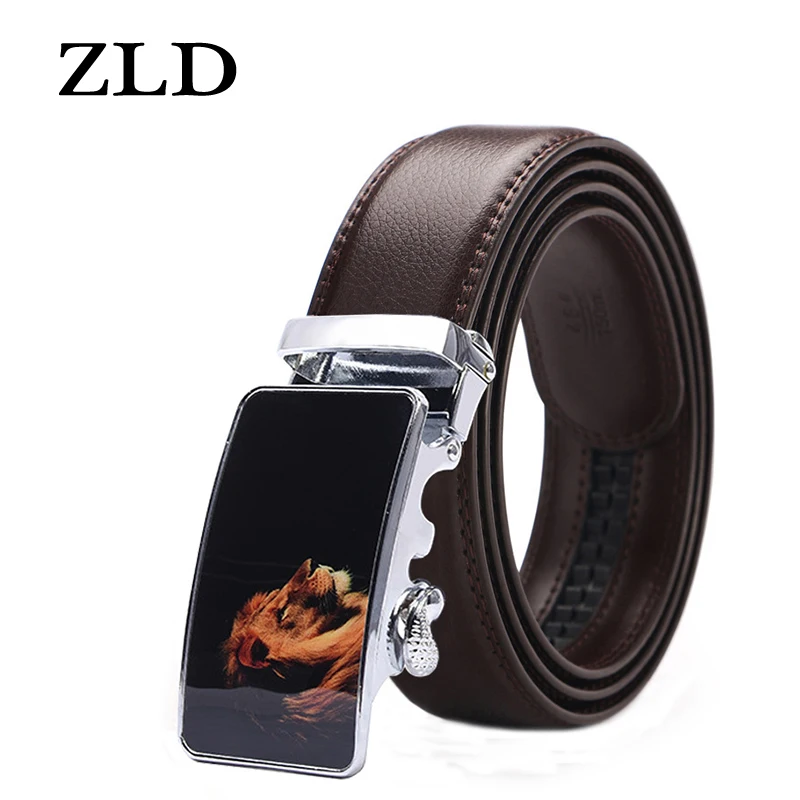 ZLD мужской ремень 3D патч Cody steel модный пояс Двухслойный Кожаный Автоматическая пряжка дизайнерский популярный повседневный деловой ремень Люкс