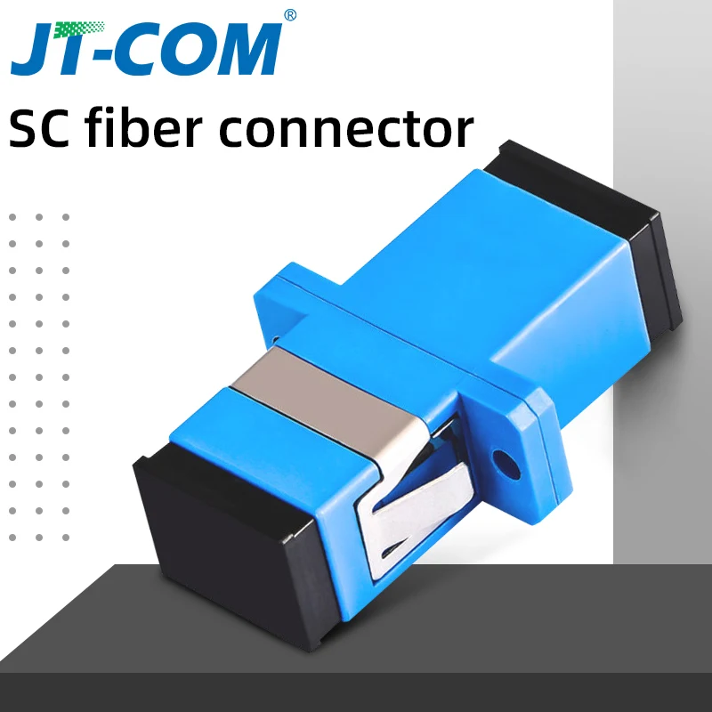 Free Shipping 200Pcs SC Fiber Optic Connector Adapter SC UPC SM Flange Singlemode Simplex SC SC 1
