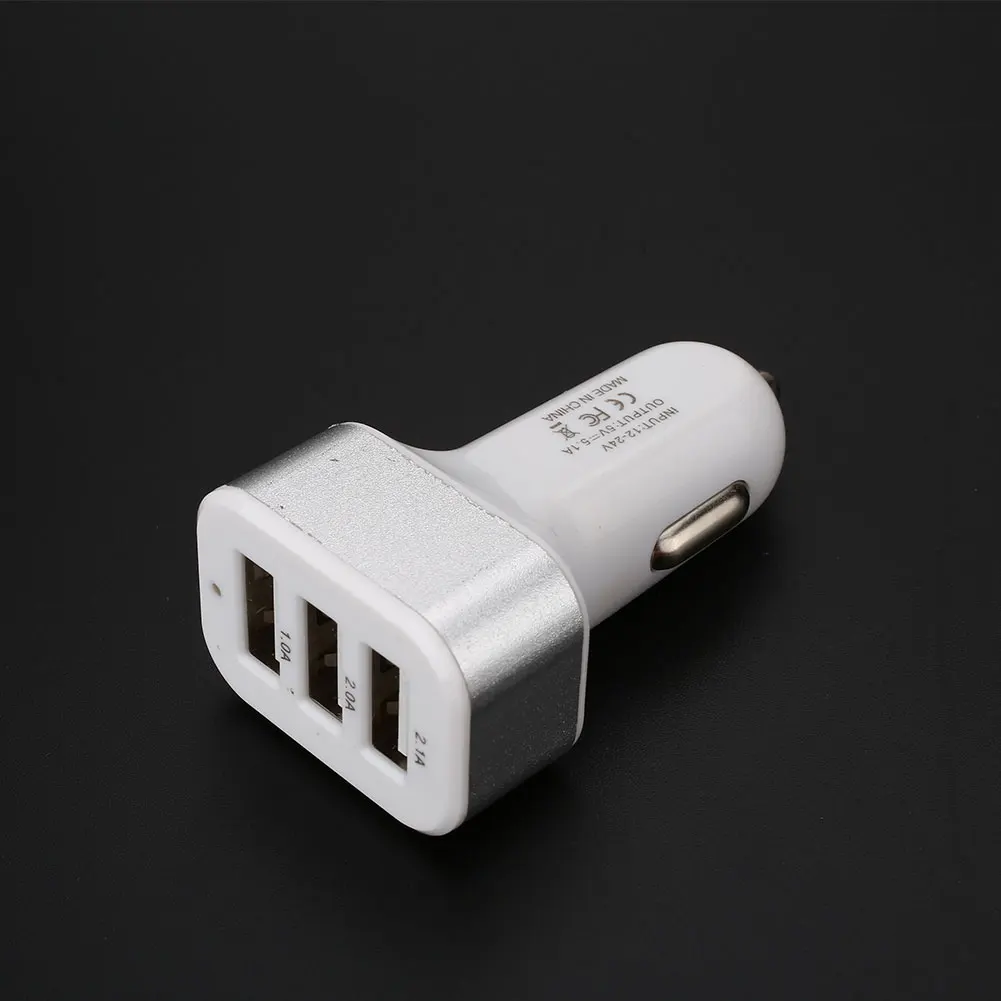 3 USB Автомобильное зарядное устройство большой динамик автомобильное зарядное устройство мобильный телефон универсальное автомобильное зарядное устройство адаптер для розетки