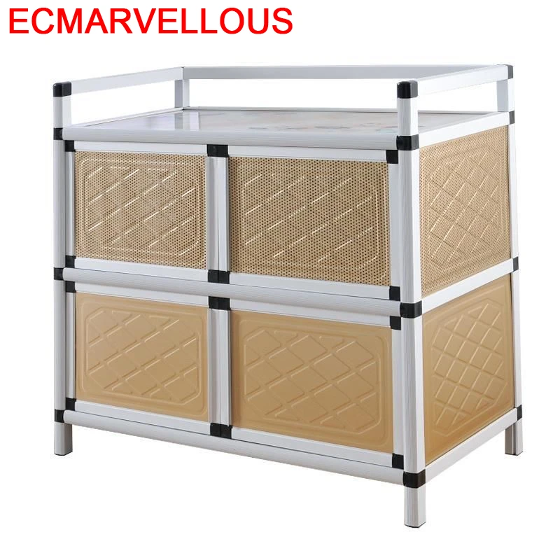 

Aparadores Kitchen China End Aluminum Alloy Side Tables Furniture Mueble Cocina Meuble Buffet Cupboard Cabinet Sideboard