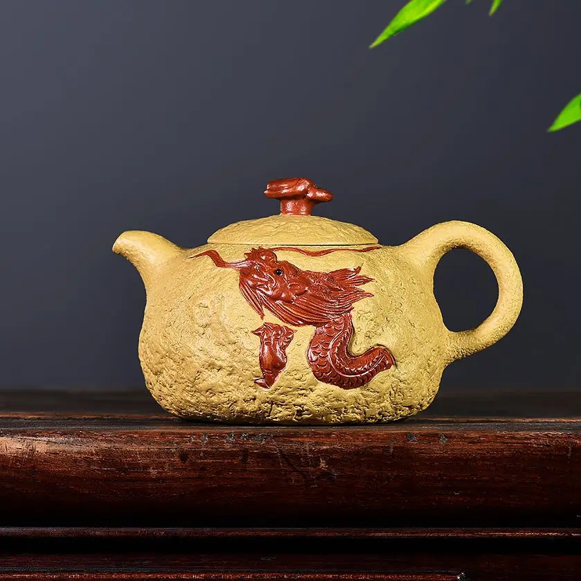 

2467 Yixing Clay Teapot Special Offer Wholesale hidden dragon for Spring Yixing Clay Teapot Double Color for Spring Tea Pot Prom