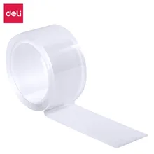 Deli 33602 нанометр Douyin Стиль Знаменитостей адсорбционная пленка Сильный нано клей двусторонний скотч лента прозрачная бесследная