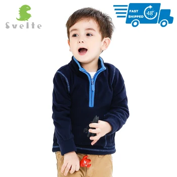 

SVELTE Boys' Polar Fleece Pullovers Hoodies with Half-Zip Kids Sweatshirts Sweater Clothes for Spring Fall Winter Jacket Coat