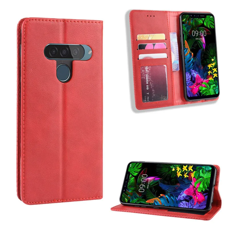 Для LG G8S ThinQ чехол LG G8S чехол Бизнес Флип кожаный бумажник чехол для LG G8SthinQ G 8 G8S с невидимым магнитным держателем