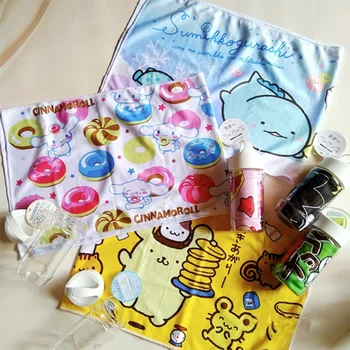 

1 Pcs Cute Cartoon Japan Anime My Melody Xo Pudding Dog Bath Towels Handkerchief Wipe Sweat Towel Face Washcloth Party Favors