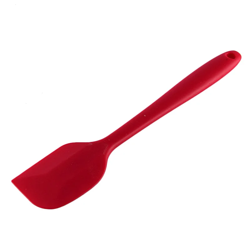 Red Большой силиконовый шпатель для торта, скребок для пищевых продуктов, скребок для теста для торта, Миксер для масла, кондитерские изделия, формы для выпечки, кухонные инструменты, аксессуары - Цвет: Red