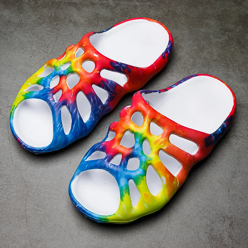 

Hot Sale Men Indoor Home Slippers Lightweight EVA Casual Shoes Non-slip Bathroom Slippers Men Outdoor Soft Bottom Walking Shoes