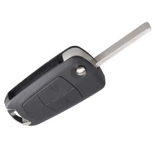 Черный 2 кнопки складной автомобиль замена ключа дистанционного Fob оболочки чехол E92 без чипа для Opel Corsa Vectra автомобилей