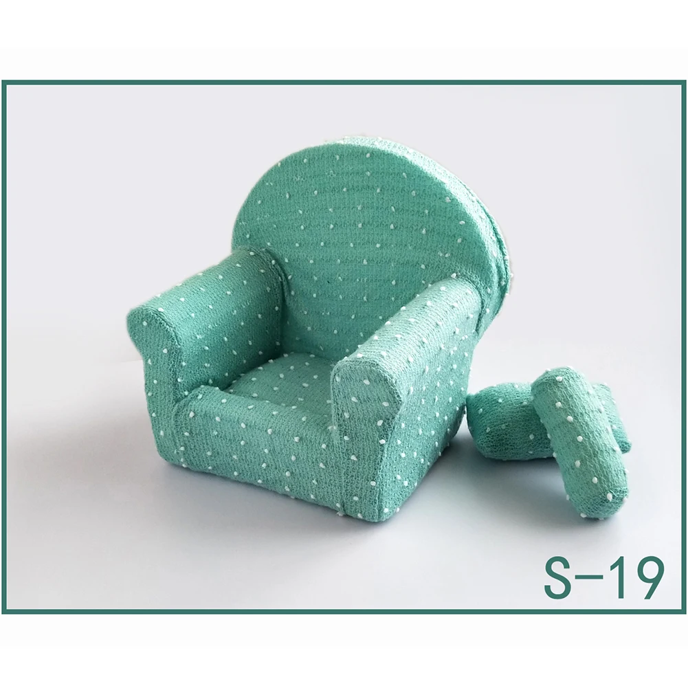 

Studio Practical Arm Chair Photography Props Baby Sofa Set Soft Seat Pose With Cushion Accessories Durable Newborn Shoot Small