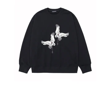 

Round neck long sleeve loose men's sweater