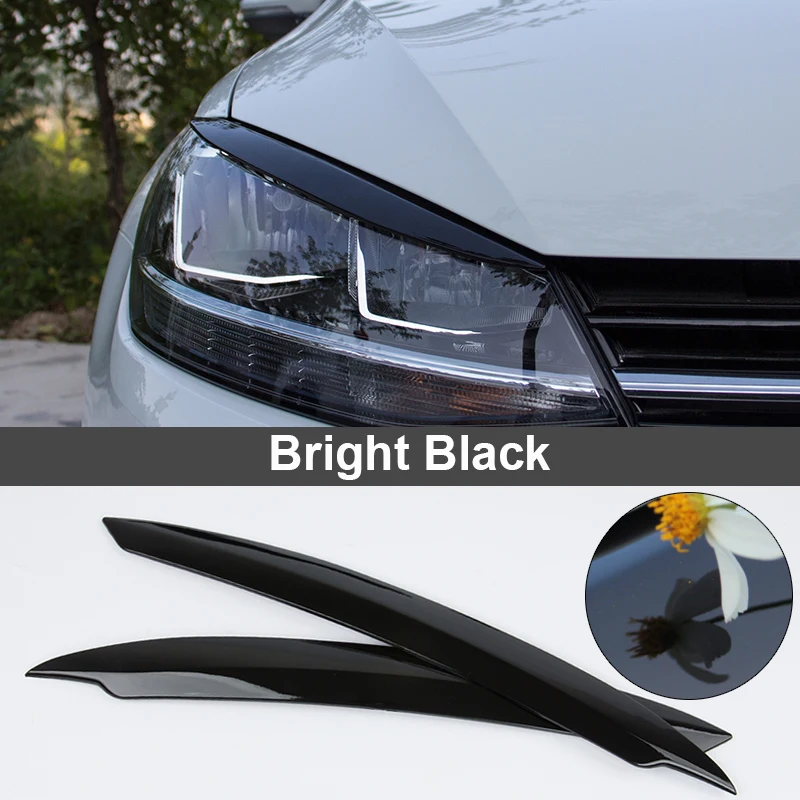 Sourcils De Phare ABS Pour Golf 7 GTI 2013-2018 - Noir, Style Et Protection