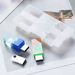 DIY Снежная гора USB смолы формы набор с 8 г USB драйвер эпоксидной смолы Искусство ремесло