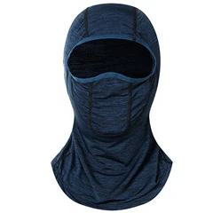 Dark blue Велосипедная маска летний шарф для лица ветрозащитный теплый дышащий анти-повязки на голову Спорт на открытом воздухе УФ Защита для мужчин и женщин унисекс - Цвет: Dark blue