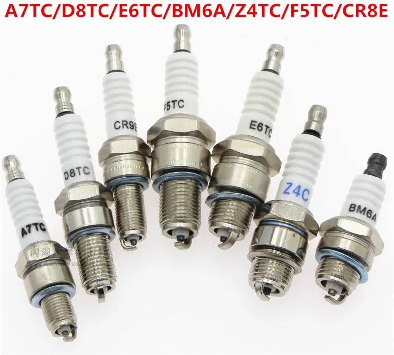 Мотоциклетная Свеча зажигания 100/125 A7TC D8TC E6TC F7TC B7TC BMA6 Z4TC F5TC CR8 A7RTC CR7HSA D8TRC D8TJC D8EA D8T