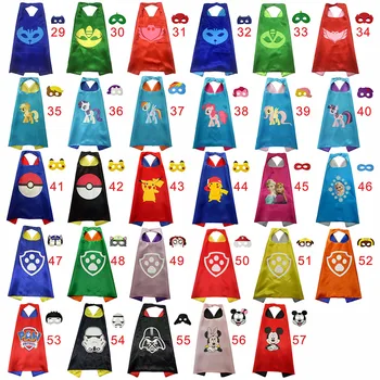 

Superhero Capes with Masks for Kids Birthday Party Supplies Party Favor Halloween Costumes Dress Up Girls Boys Cosplay cloak