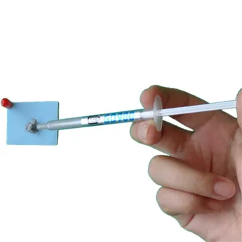 

Gray CPU Cooling Gel Silicone High Performance GD900 Thermal Grease Compound Syringe Conductive Heatsink Plaste