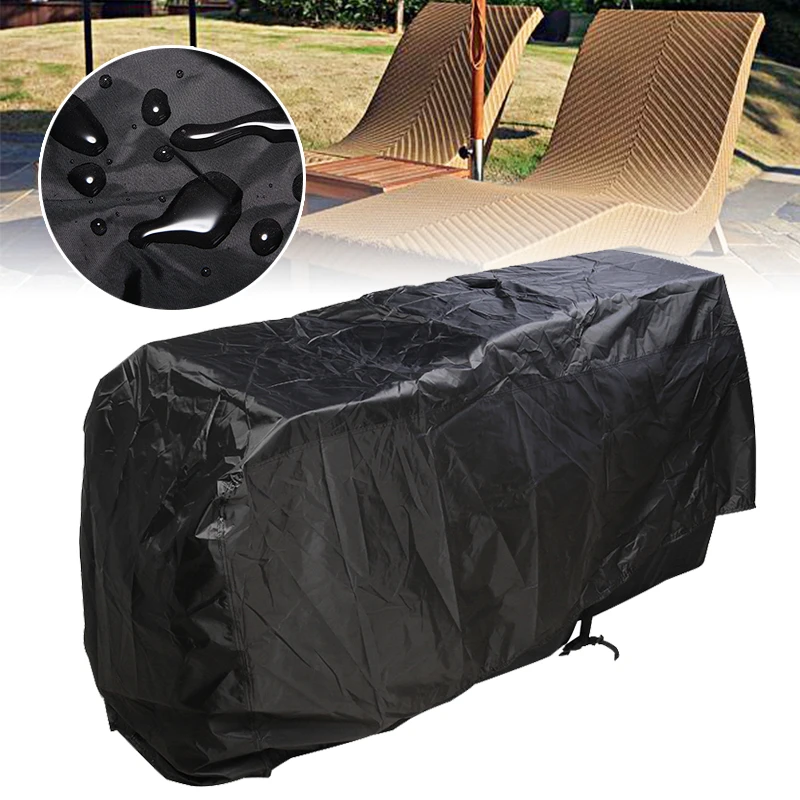 Heavy Outdoor waterproof Sunlounger Cover furniture dust cover— 210*75*80-40cm