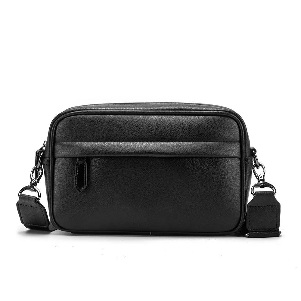 Shoulder Bag Men Black Leather | Black Leather Man Shoulder