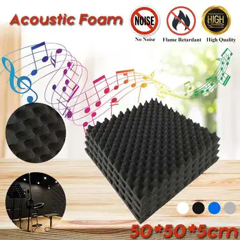 

4PCS Soundproofing Foam Acoustic Foam Sound Treatment Studio Room Absorption Tiles Polyurethane foam Wall Panels