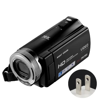 

Video Camera Portable Camcorder 16X Digital Zoom Outdoor Remote Controller With Microphone Rotation Screen Wide Angle FHD 1080P