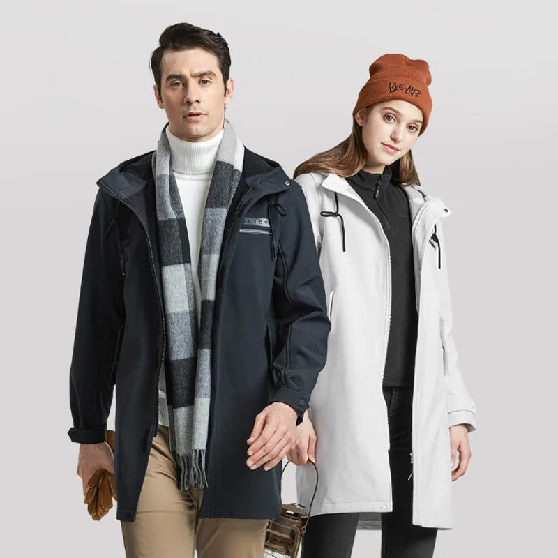 Xiaomi Pelliot ветрозащитная водоотталкивающая мягкая теплая куртка 3D стерео мульти карманы Бизнес Стиль Пальто с шапкой для мужчин и женщин