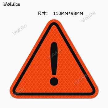 

Triangle warning reflective stickers car sticker body modified decorative tail shielding scratches CD50 Q03