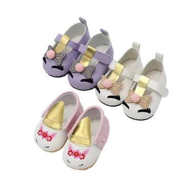 

2019 Spring Autumn New 3 Colors Toddler Baby Girls Flower Unicorn Shoes First Walkers PU Leather Shoes Soft Sole Crib Shoes