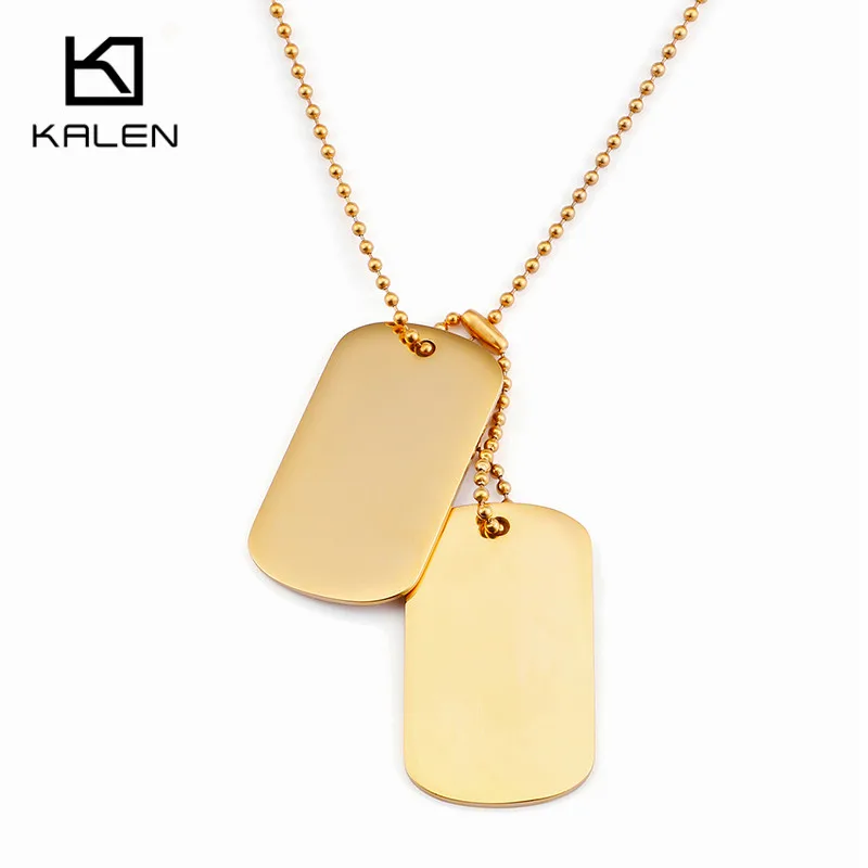 Pendant ID Necklaces Men Jewelry Gift 