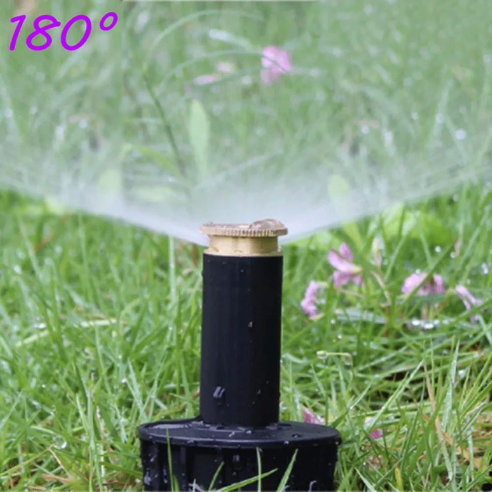 1/2 Inch Popup Sprinklers 90/180/360 Degree Automatic Stretching Pure Copper Lawn Buried Head Garden Irrigation Waterting Tool