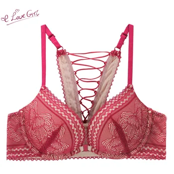 

E lovegirl Fashion Sexy Hollow Out Bras For Women Underwear Solid Color Comfort Wireless Bra Lingerie Seamless Padded Bralette