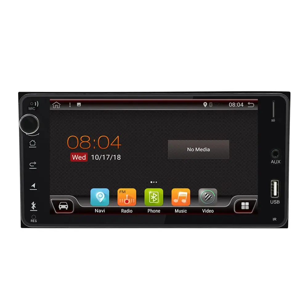 Top car multimedia player for Toyota Hilux VIOS Old Camry Prado RAV4 Prado 2003-2008 4 core 2 din Android 8.1 car GPS player wifi BT 1