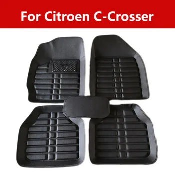 

Car Floor Mats Auto Foot Mats Waterproof For Citroen C-Crosser 5pc Front & Rear Rubber Floor Mats