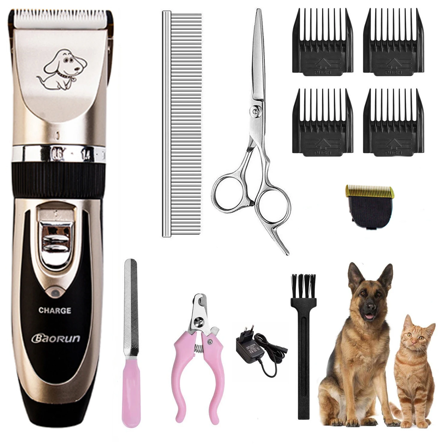 المهنية الحيوانات الأليفة القط الكلب الشعر المتقلب الكلب أدوات للعناية الشخصية قابلة للشحن الكهربائية المقص حلاقة الحيوانات الأليفة الفراء مسمار الملحقات _ - AliExpress Mobile