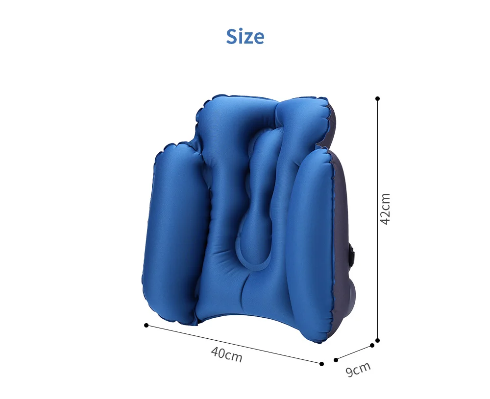 Портативная надувная поясная подушка, пресс-подушка, офисное кресло для отдыха, дорожная подушка, поддерживающая нижнюю часть спины, с сумкой для хранения
