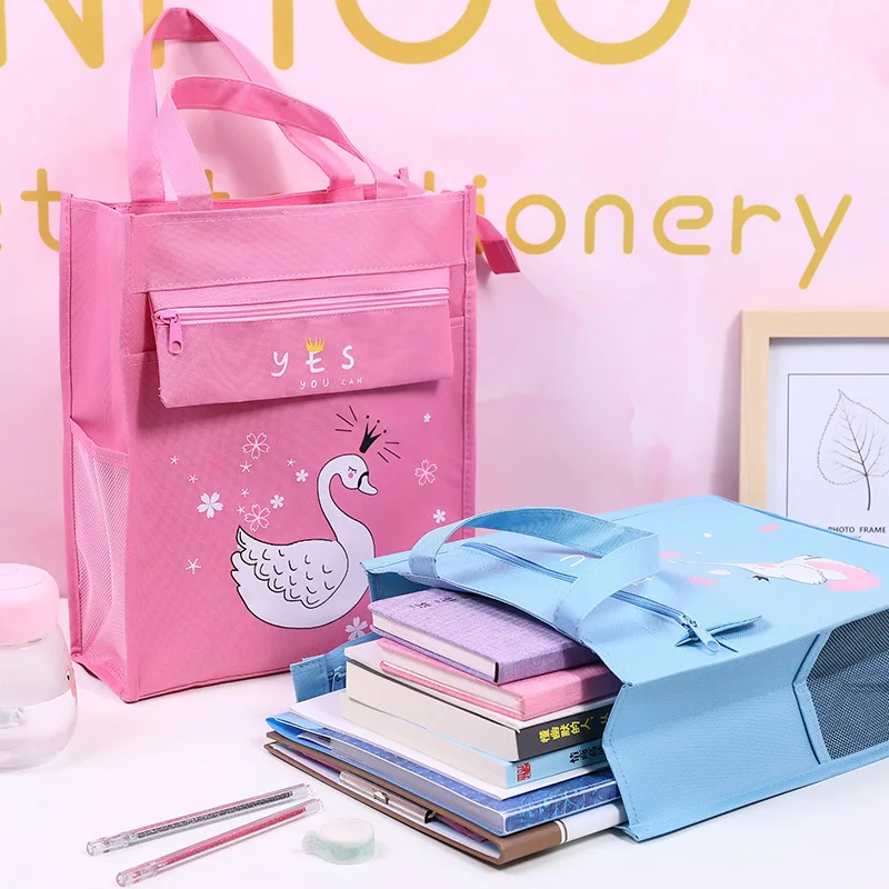 

Oxford Cloth Handbag Primary School STUDENT'S for Summer bu xi dai Thick Carrying Makeup Missed Lessons Bag School Carry Bag Hom