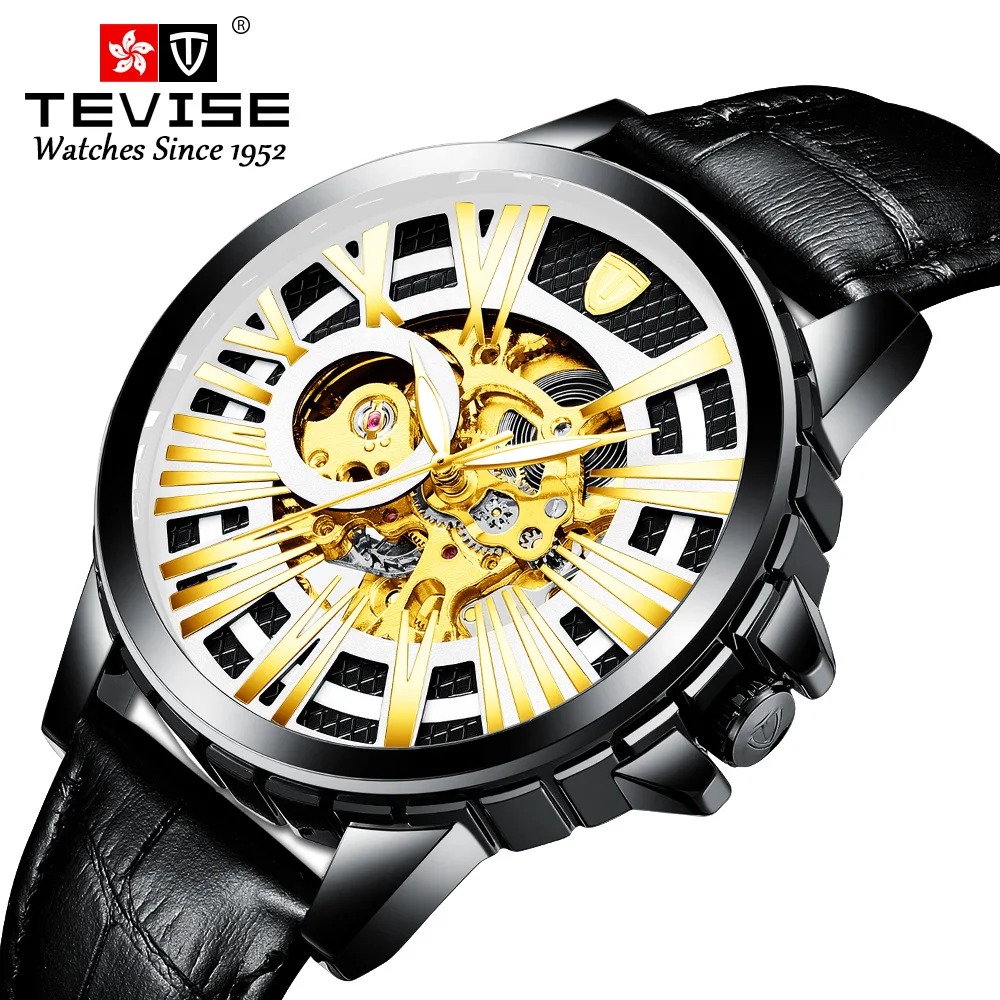 

Luxury Brand Men Skeleton Automatic Watch Male Casual Sport Luminous Mechanical Wristwatches Mens Clock