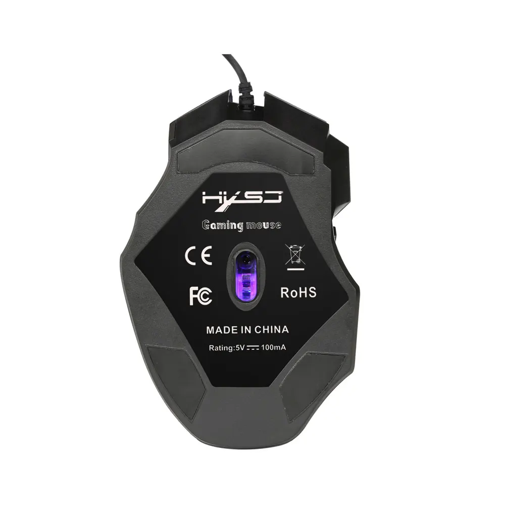  Ergonomic Wired Gaming Mouse Silent 7 Button 5500 DPI LED USB Computer Mouse Gamer Mice for Compute