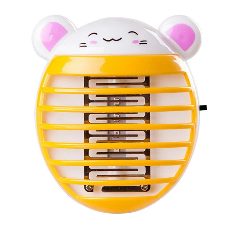 Yellow Cat Бытовой электрический мини милый москитный отпугиватель насекомых Отпугиватель комаров светодиодный ночник для уничтожения летающих вредителей - Цвет: Yellow Cat