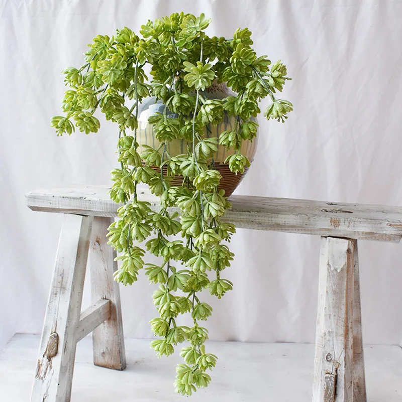 

5Pcs/lot Encrypted Spray Color Simulation Succulent Pearl Lotus Grass Wall Hanging Home Shooting Set Plastic Lover Fruit Plant