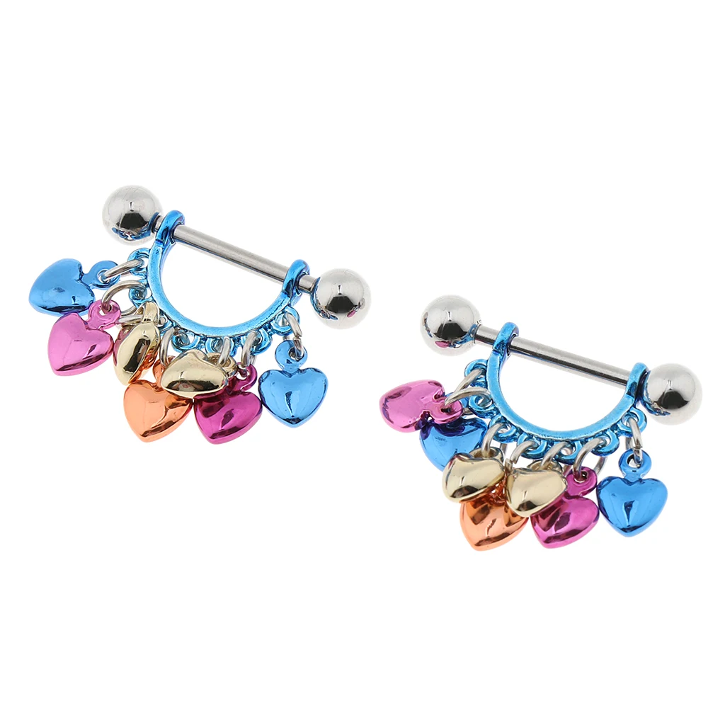 Colorful Nipple Ring Piercing Jewelry Nipple Tongue Ring More Designs Chosen Pentagram Heart