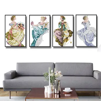 

Queen DIY Handmade Needlework Counted 14CT Printed Cross Stitch Embroidery Kit8.15