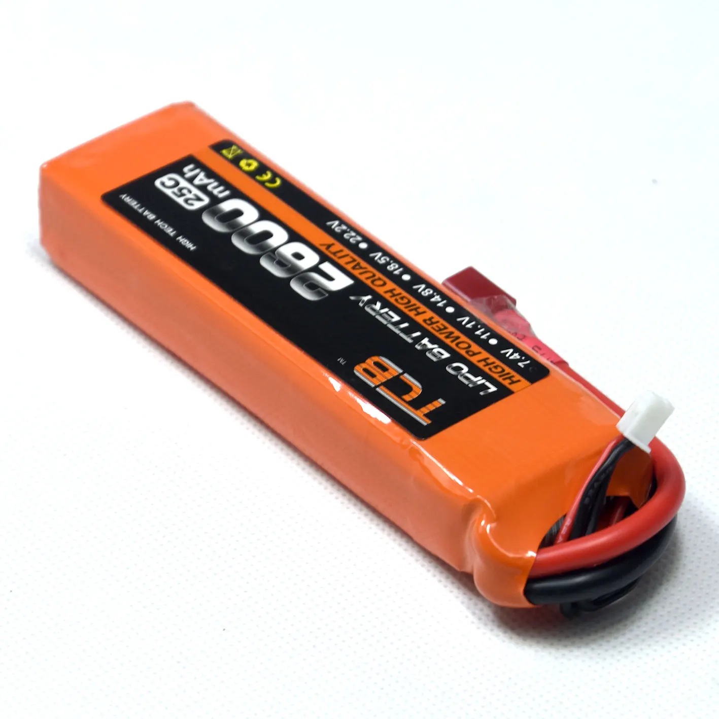 

2600mAh 25C 2S 7,4 V LiPO батарея T разъем для Радиоуправляемая модель самолета планер FPV, вертолет-Дрон