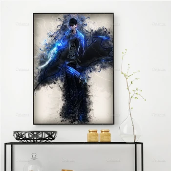 

Solo Leveling HD Print Painting Home Decor Classic Japanese Anime Canvas Poster Pictures Modern For Living Room Frame Wall Art