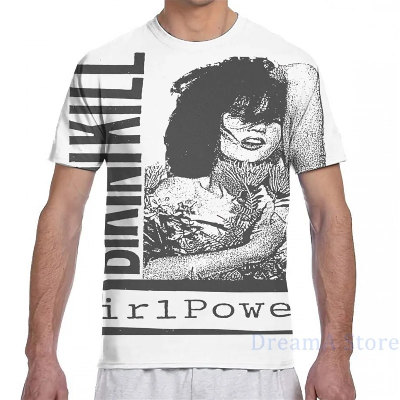 Bikini Kill Girlpower T shirt Pria T 
