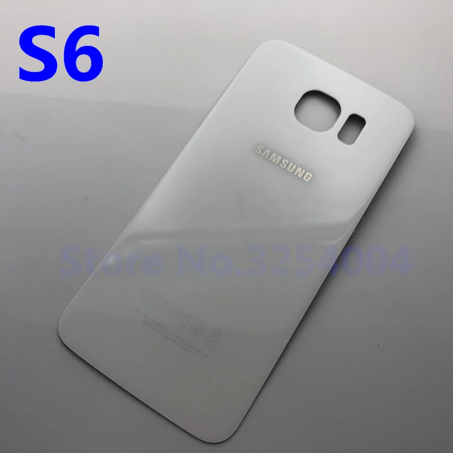 Заднее стекло для samsung Galaxy S6 G920 G920F G920P G920A G9200 SM-G920F задняя крышка для батареи