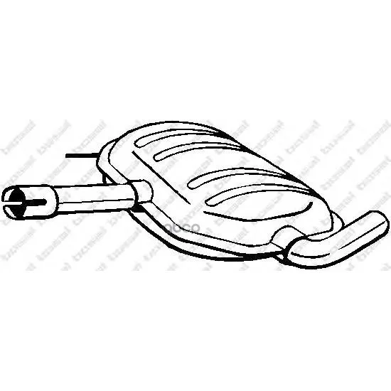 Глушитель Средняя Часть Vw Passat 1.8-2.0 88-96 Bosal арт. 233487