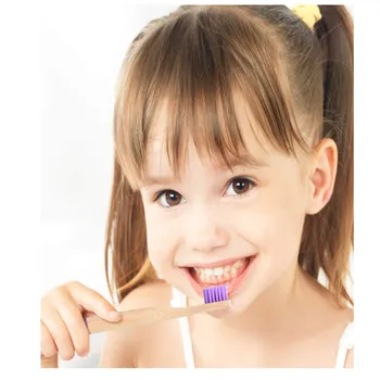 

Round Shape Natural Eco-Friendly BPA free Toothbrush Biodegradable Eco friendly Soft Bristle Bamboo Toothbrush Kids