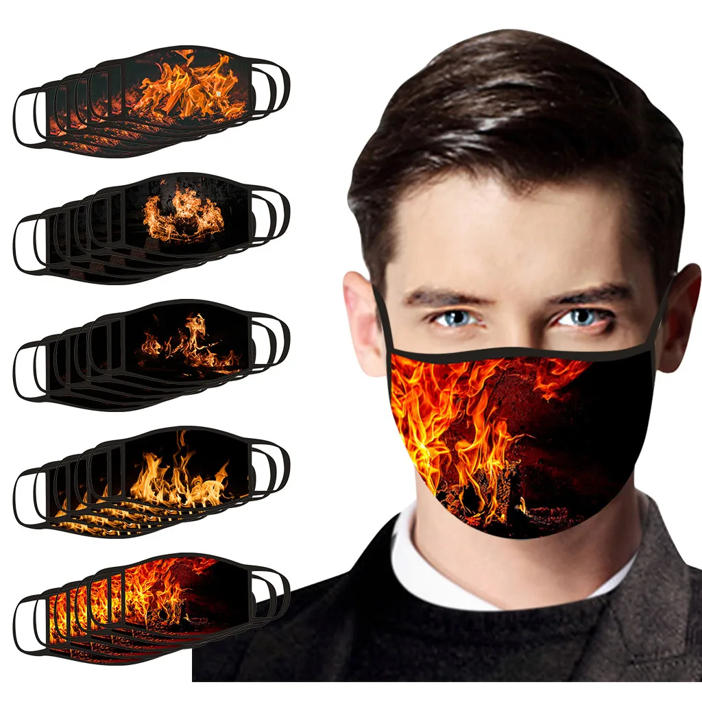 5 шт. маска для взрослых уличная защитная моющаяся рта многоразовая лица Защитная